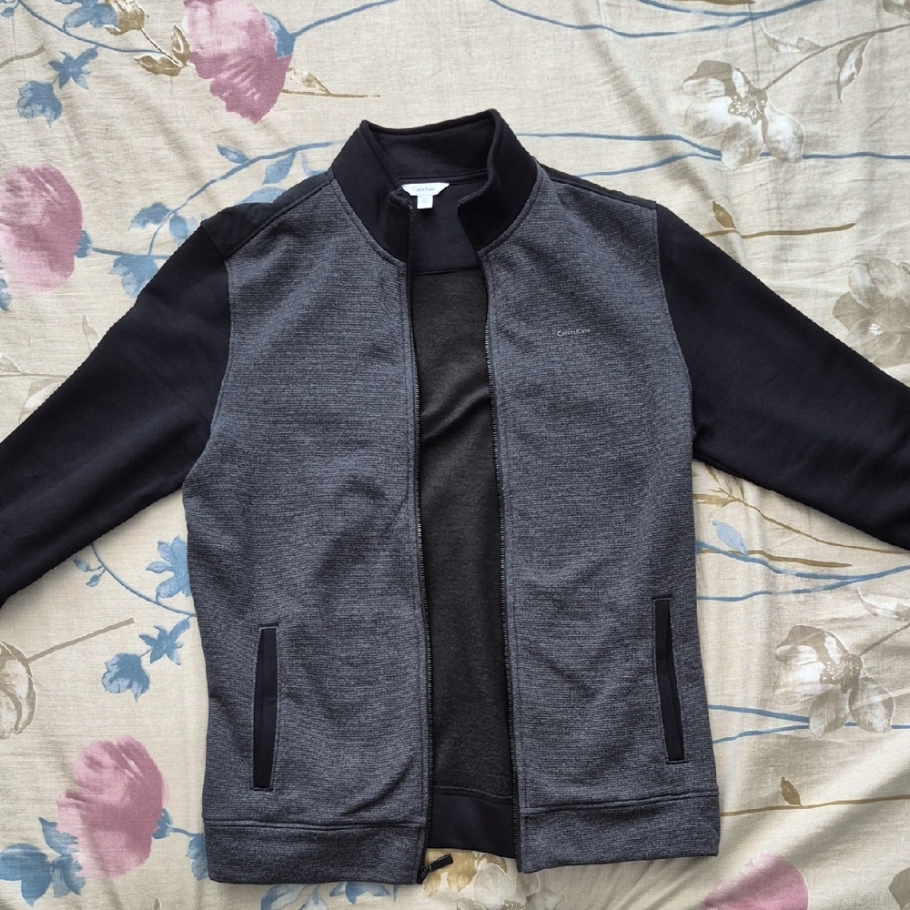 Calvin Klein Collection Black and Gray Men's Jacket